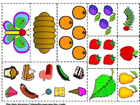 The Very Hungry Caterpillar Free Printables Sequencing